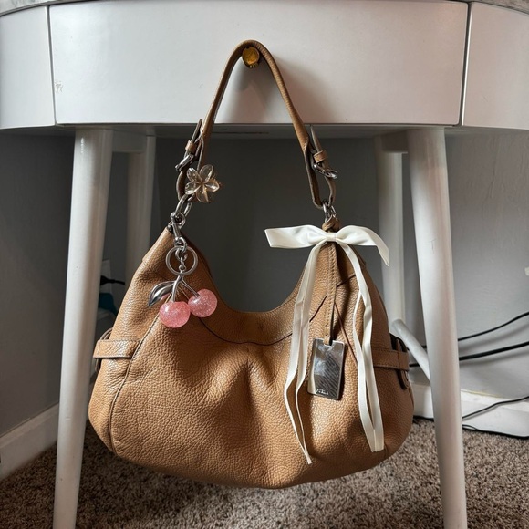 Furla Tan Slouchy Bag